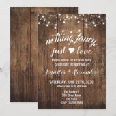 Faire-part de mariage en fuite (Devant / Derrière)