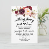 Faire-part de mariage en fuite (Debout devant)