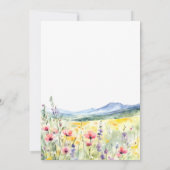 Faire-part de mariage en fuite dans les fleurs sau (Dos)