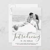 Faire-part de mariage en fuite Photo Carte postale (Devant / Derrière)