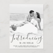 Faire-part de mariage en fuite Photo Carte postale (Devant)