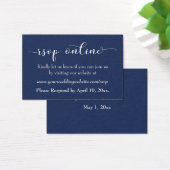 Faire-part de mariage en ligne Insert White Script (Bureau)