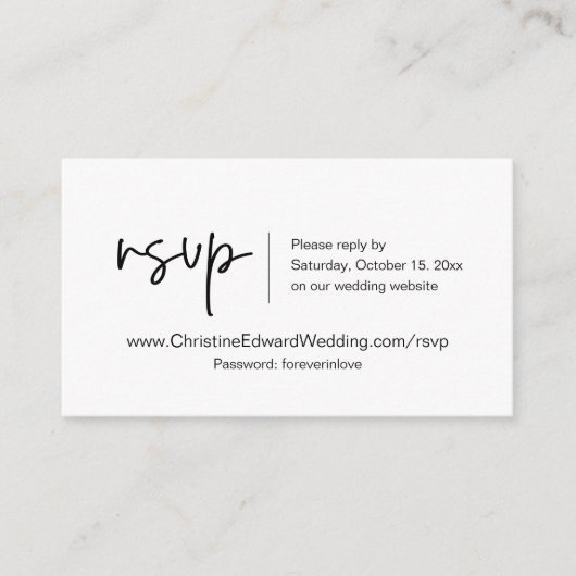 Faire-part de mariage en ligne RSVP, carte à thème (Devant)
