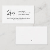 Faire-part de mariage en ligne RSVP, carte à thème (Devant / Derrière)