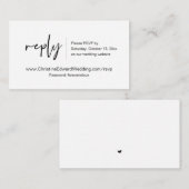 Faire-part de mariage en ligne RSVP, carte à thème (Devant / Derrière)