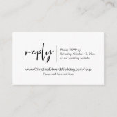 Faire-part de mariage en ligne RSVP, carte à thème (Devant)