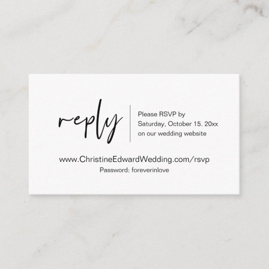 Faire-part de mariage en ligne RSVP, carte à thème (Devant)