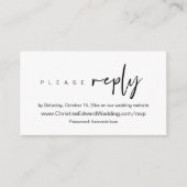 Faire-part de mariage en ligne RSVP, carte à thème (Devant)