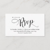 Faire-part de mariage en ligne RSVP, carte de scri (Devant)