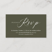 Faire-part de mariage en ligne RSVP, carte de scri (Devant)
