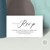 Faire-part de mariage en ligne RSVP, carte de scri