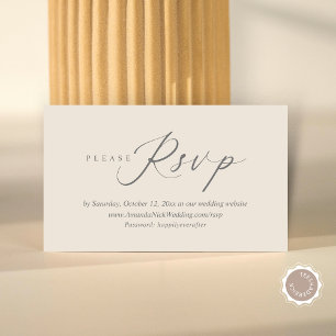 Faire-part de mariage en ligne RSVP, carte de scri