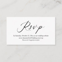 Faire-part de mariage en ligne RSVP, carte de scri