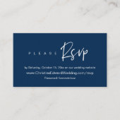 Faire-part de mariage en ligne RSVP, carte minimal (Devant)