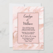 Faire-part de mariage en marbre (Devant)