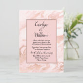 Faire-part de mariage en marbre (Debout devant)