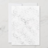 Faire-part de mariage en marbre blanc Créez votre  (Devant)
