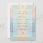 Faire-part de mariage en marbre cristal Opal Gemst (Devant)