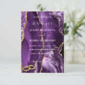 Faire-part de mariage en marbre de Parties scintil (Debout devant)