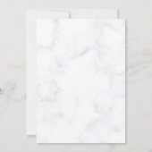 Faire-part de mariage en marbre fleuri et verdoyan (Dos)