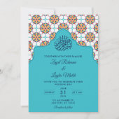 Faire-part de mariage en mosaïque arabe islamique (Devant)