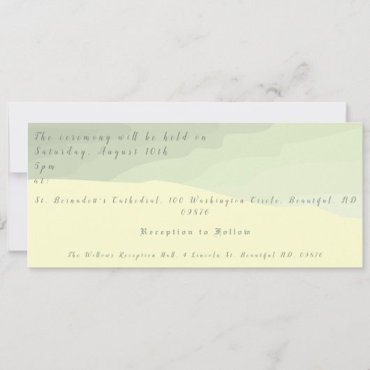 Faire-part de mariage en mosaïque turquoise et ara (Dos)