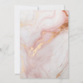 Faire-part de mariage en or marbré (imitation) (Dos)