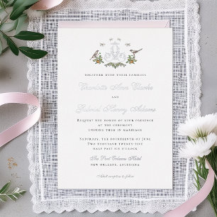 Faire-part de mariage en papier métallisé avec mon