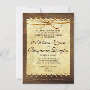 Faire-part de mariage en papier Vintage détendu