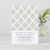 Faire-part de mariage en tuile espagnole (Debout devant)