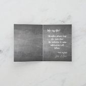 Faire-part de mariage en typographie de tableau no (Intérieur)