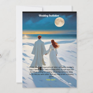 Faire-part de mariage en vedette Peter 3:8-9