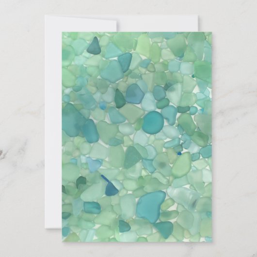 Faire-part de mariage en verre marin (Dos)