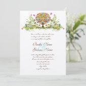 Faire-part de mariage Enchanted Fairy Love Tree (Debout devant)