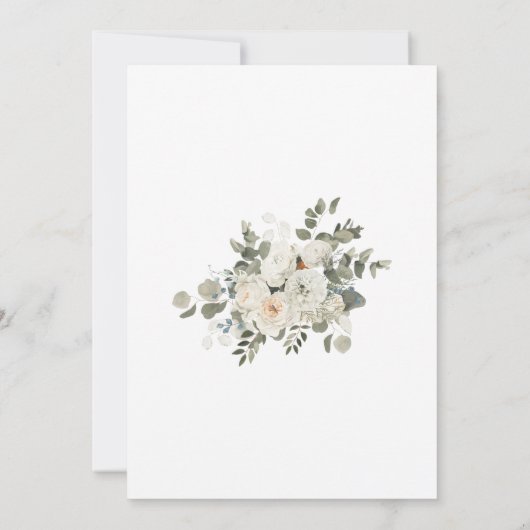 faire-part de mariage enchanteresse à une Union ma (Dos)