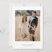 faire-part de mariage énigme croisée (Devant)