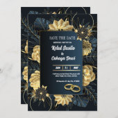 FAIRE-PART DE MARIAGE, ENREGISTRER LA DATE (Devant / Derrière)