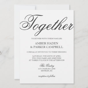 Faire-part de mariage Ensemble