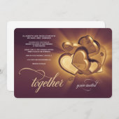 Faire-part de mariage ensemble (Version 2) (Devant / Derrière)