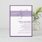 Faire-part de mariage ensemble (Violet) (Debout devant)