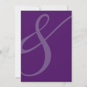 Faire-part de mariage ensemble (Violet) (Dos)