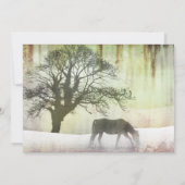 Faire-part de mariage équestre (Dos)