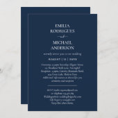 Faire-part de mariage espagnol BILINGUAL Nuestra B (Devant / Derrière)