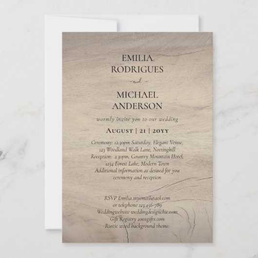 Faire-part de mariage espagnol BILINGUAL Nuestra B (Devant)