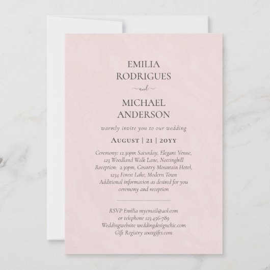 Faire-part de mariage espagnol BILINGUAL Nuestra B (Dos)