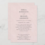 Faire-part de mariage espagnol BILINGUAL Nuestra B (Devant / Derrière)