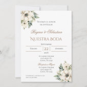 Faire-part de mariage espagnol bohème (Devant)