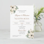 Faire-part de mariage espagnol bohème (Debout devant)