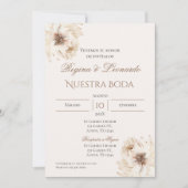 Faire-part de mariage espagnol Boho (Devant)