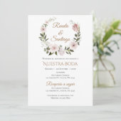 Faire-part de mariage espagnol Boho (Debout devant)